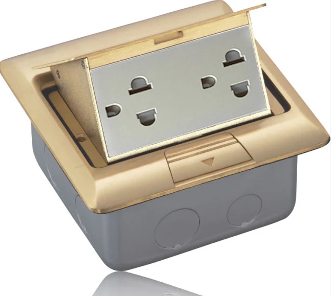 ổ cắm âm sàn hình ảnh thưc tế