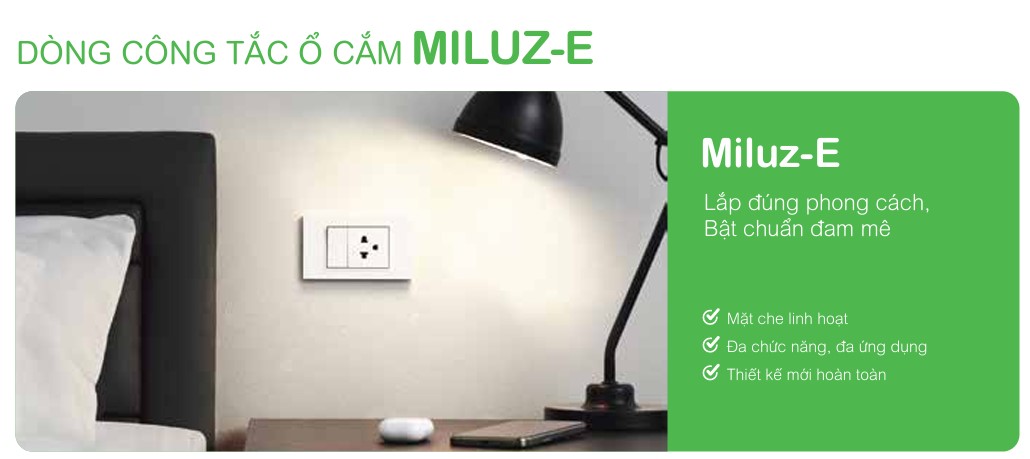 công tắc ổ cắM Miluz- E