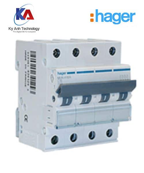 APTOMAT 4 CỰC 10A MCB HAGER 10KA NC410A