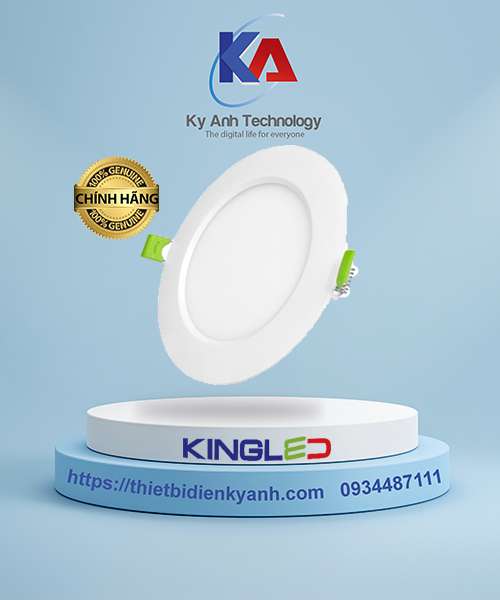 Đèn led âm trần mỏng 9W Kingled PEARL PL-9SS-T150-V/TT/T