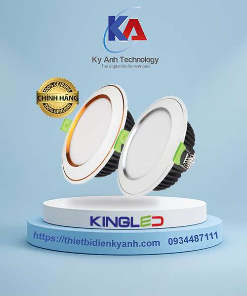 Đèn led âm trần 10W Kingled DIAMOND DDL-10SS-T120-V/TT/T/DM -CV/CB