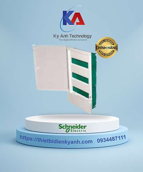 Tủ điện nhựa âm tường 36 module cửa trắng MIP22312 Schneider