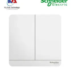 Công tắc đôi 1 chiều 16A E8332L1LED_WE_G19 AvatarOn Schneider