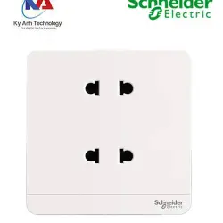 Ổ cắm đôi 2 chấu 10A E83426U2_WE_G19 AvatarOn Schneider