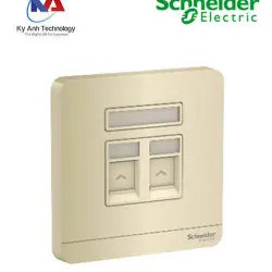 Bộ ổ cắm mạng data đôi E8332RJS5_WG_G19 AvatarOn Schneider