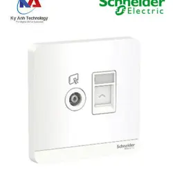 Bộ ổ cắm Tivi+ Mạng E8332TVRJS5_WE_G19 AvatarOn Schneider