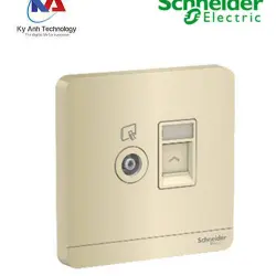 Bộ ổ cắm Tivi+ Mạng E8332TVRJS5_WG_G19 AvatarOn Schneider