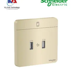 Bộ ổ sạc USB đôi 2.1A E8332USB_WG_G19 AvatarOn Schneider