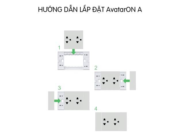 hướng dẫn lắp đặt công tắc ổ cắm avatar on A