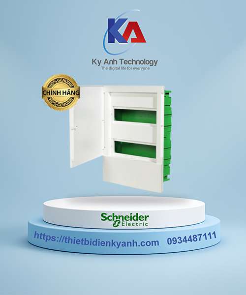 Tủ điện nhựa Schneider 24 modul Schneider MIP12212 - Thiết bị điện Hecico