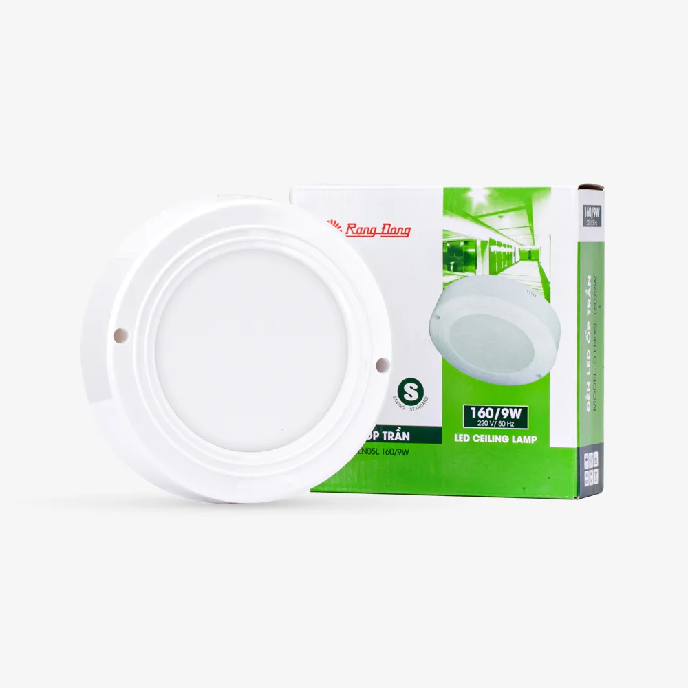 Đèn LED Ốp trần Tròn 160/ 9W Rạng Đông DLN05L