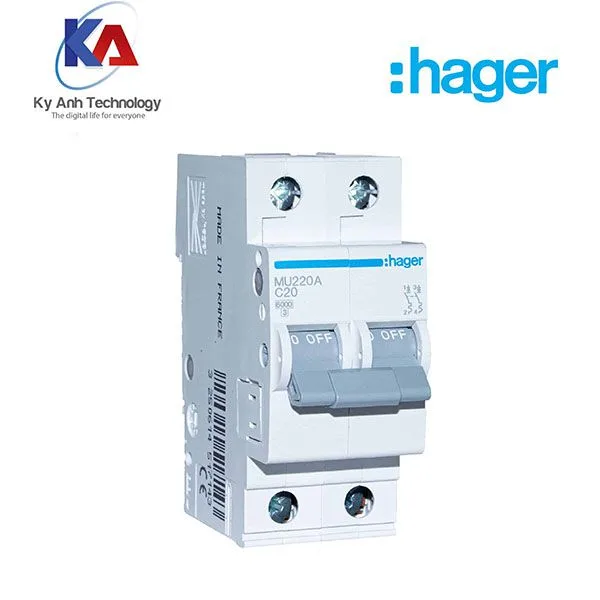 Aptomat 2p 6ka hager