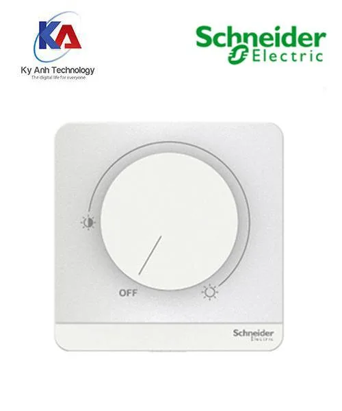 Dimmer điều chỉnh độ sáng đèn Schneider AvatarOn, màu trắng, model E8331RD250_WE
