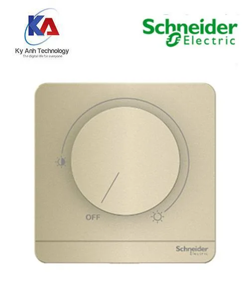 Chiết áp điều chỉnh độ sáng đèn (dimmer) Schneider AvatarOn, màu vàng đồng