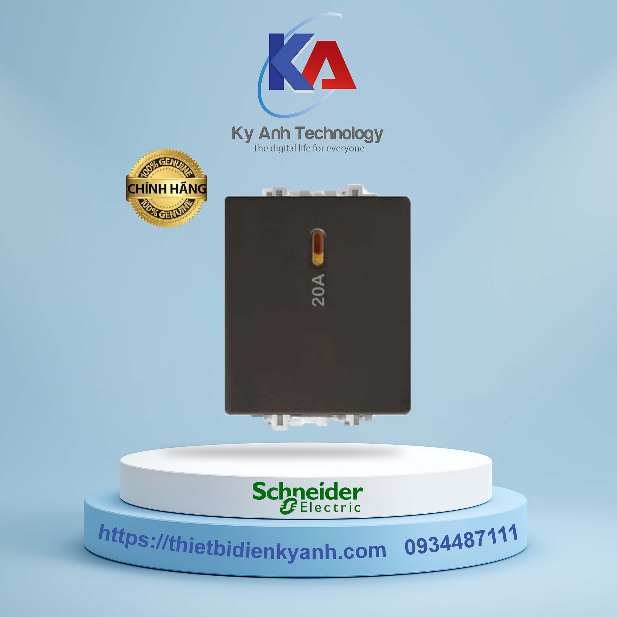 Công tắc cực 20A size M 8431MD20_BZ_G19 Màu đồng