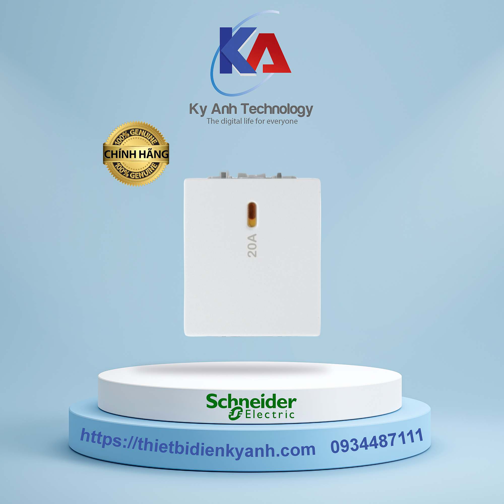 Công tắc cực 20A size M 8431MD20_WG_G19 Màu trắng