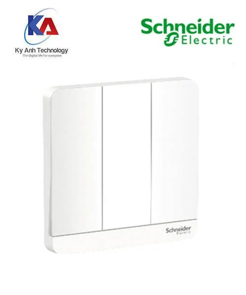 Công tắc ba 1 chiều 16A Schneider AvatarOn, màu trắng, model E8333L1LED_WE_G19