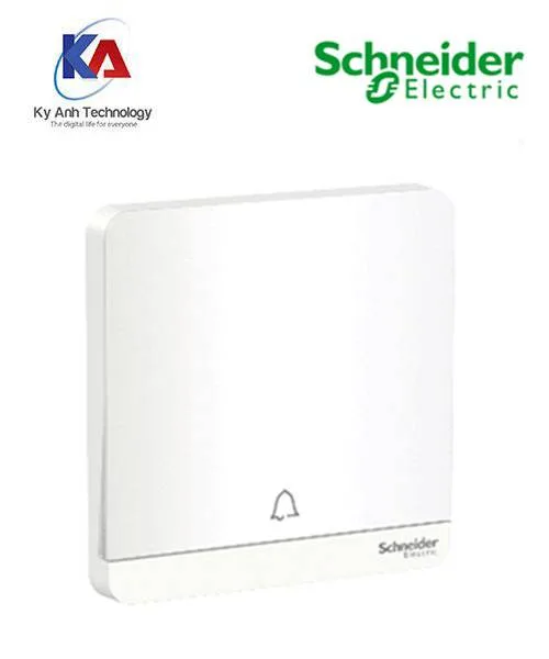 Nút nhấn chuông đơn 10A Schneider AvatarOn, màu trắng, model E8331BPL_WE_G19