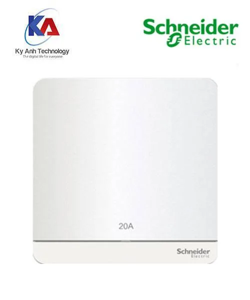 Công tắc đơn 2 cực 20A Schneider AvatarOn, màu trắng, model E8331D20N_WE_G19
