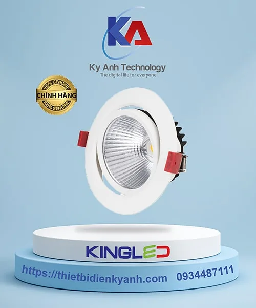 Đèn Led Âm Trần Rọi OPAL KingLed 16W DLR-16SS-T130-V/TT/T