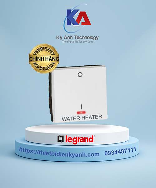 Công tắc 1 chiều 2 cực 20A có đèn 2M Legrand Arteor 572049