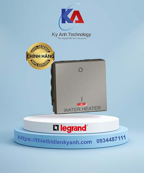 Công tắc 1 chiều 2 cực 20A có đèn 2M Legrand Arteor 572549