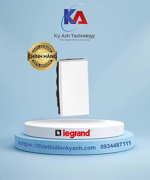 Công tắc 1 chiều 1M màu trắng Legrand Arteor 572004