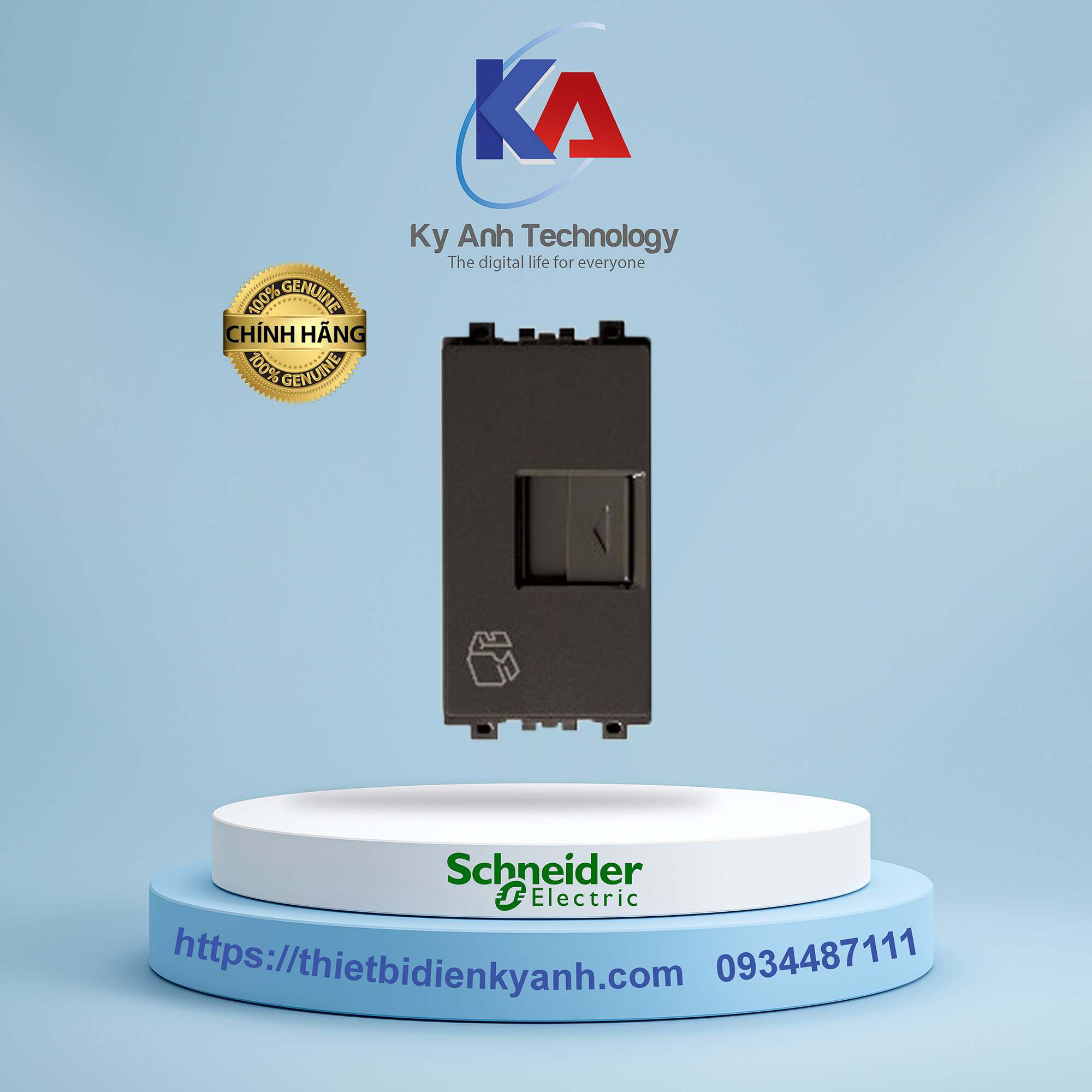 Ổ Data CAT6 size S màu đồng - Model 8431SRJ6V_BZ_G19