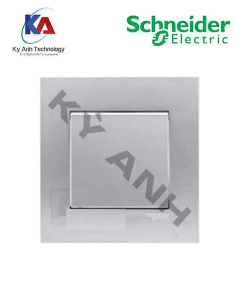 Công tắc đơn 1 chiều Schneider Vivace màu bạc KB31_1_AS