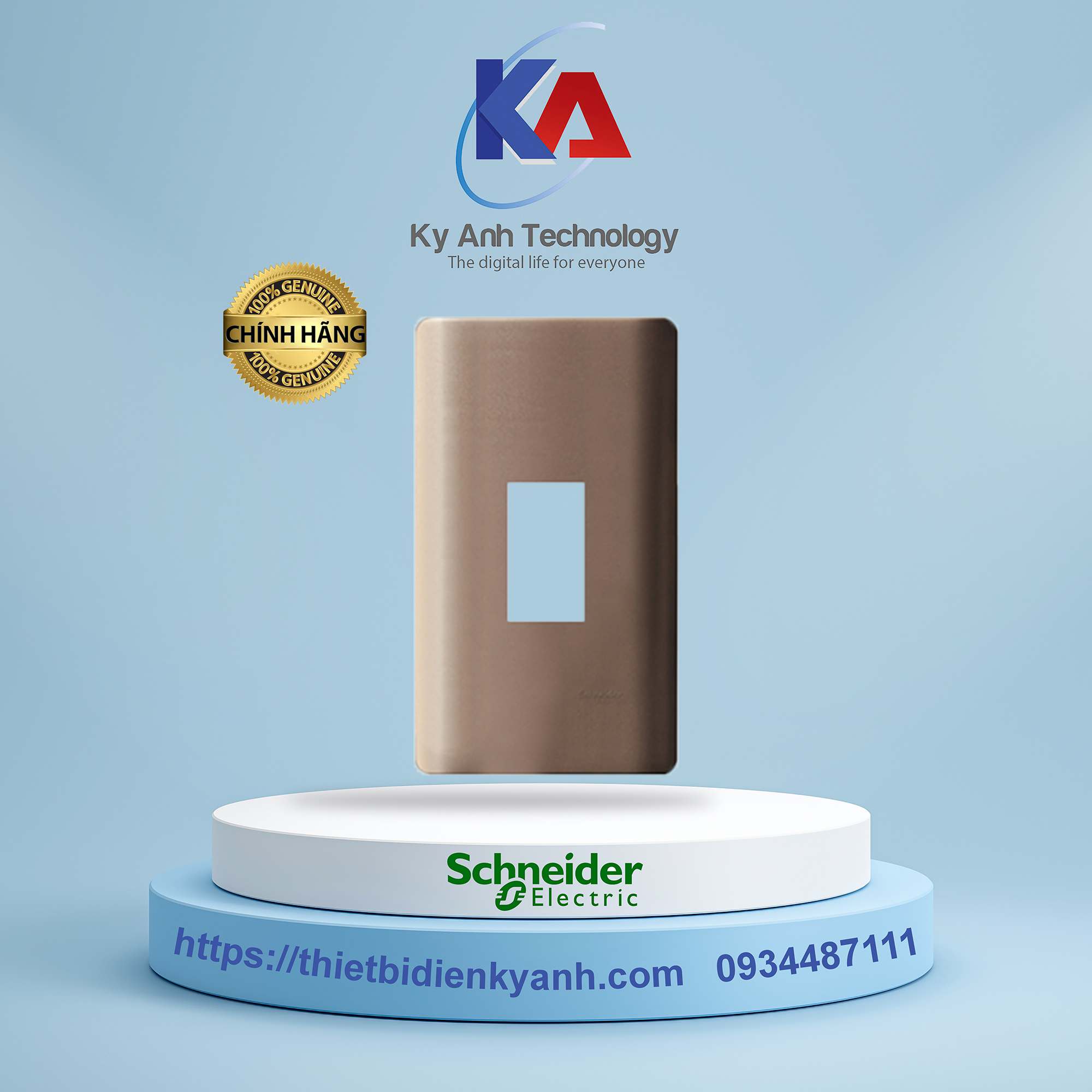 Mặt cho 1 MCB Zencelo A A8401MCB_SZ_G19 Màu đồng