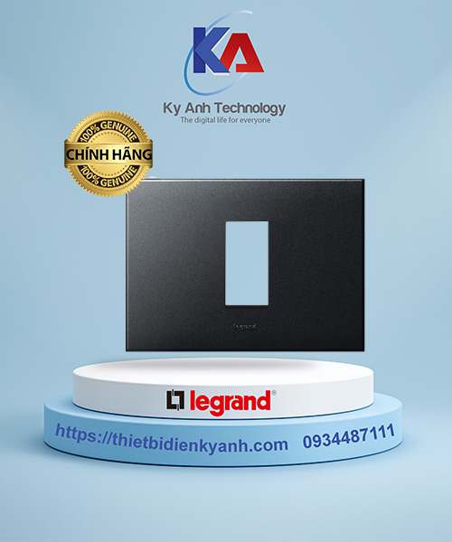 Mặt che chữ nhật nhựa Graphite Arteor 1M - 575222