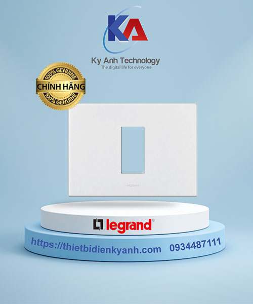 Mặt che chữ nhật nhựa trắng Arteor 1M - 575220