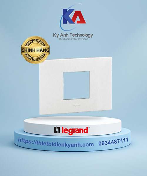 Mặt che chữ nhật nhựa trắng Arteor 2M - 575230