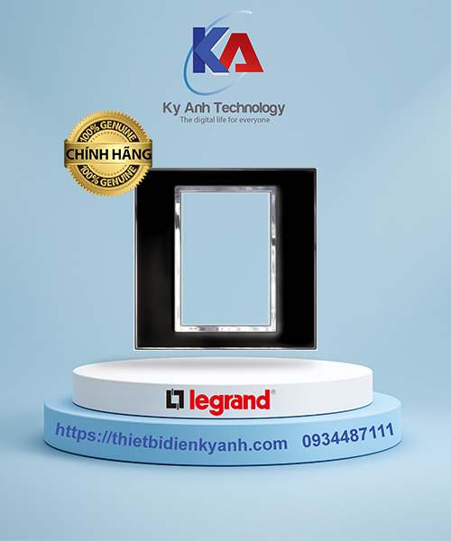 Mặt che vuông mặt kính đen Arteor 3M - 575163 mirror black