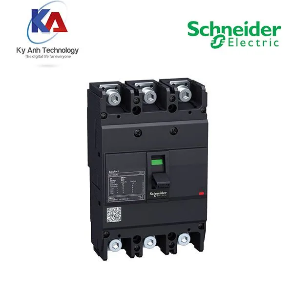 mccb 3p schneider EZC Aptomat MCCB 3P 125A 18KA Schneider EZC250F3125 - Thiết Bị Điện Kỳ Anh