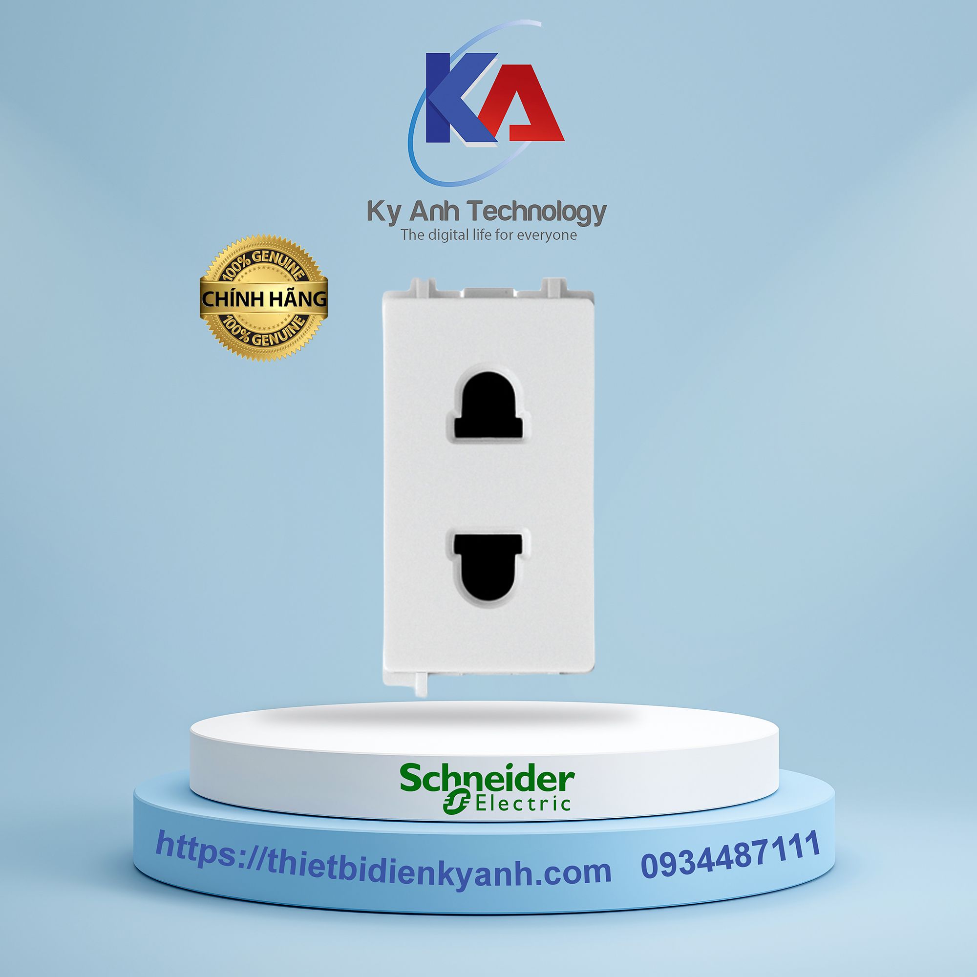 Ổ cắm 2 chấu Schneider Zencelo A size S 84426SUS_WE_G19