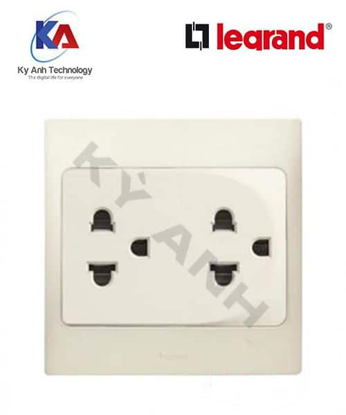 Ổ Cắm đôi 3 chấu Mallia – 281104- Legrand