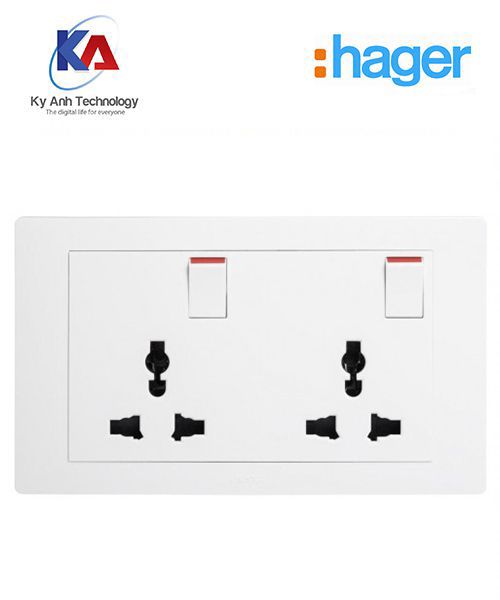 Ổ cắm đôi 3 chấu 16A WGMS216IS