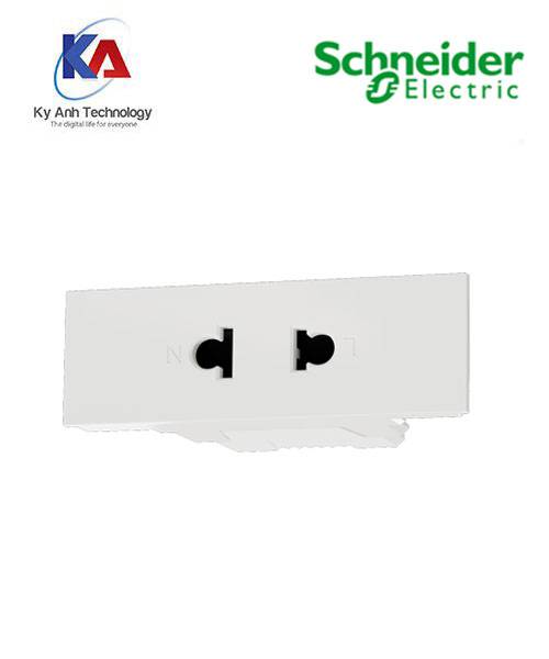 Ổ cắm đơn 2 chấu 16A size S AvatarOn A M3T426US_WE