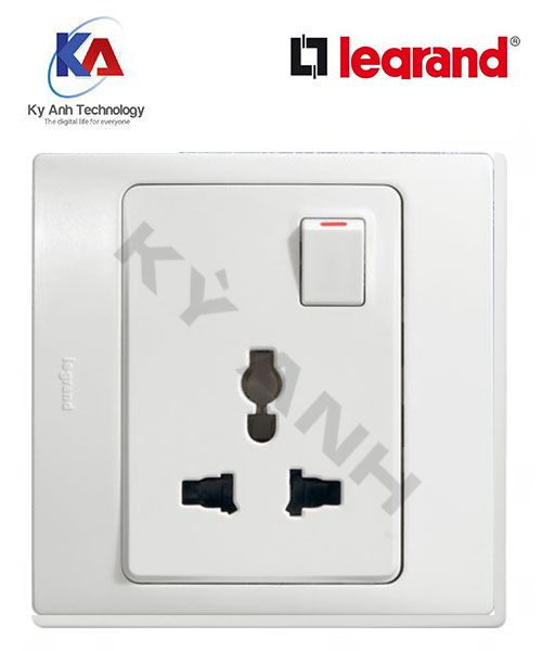 Ổ Cắm đơn 3 chấu Đa Năng + Công Tắc Mallia – 281120- Legrand