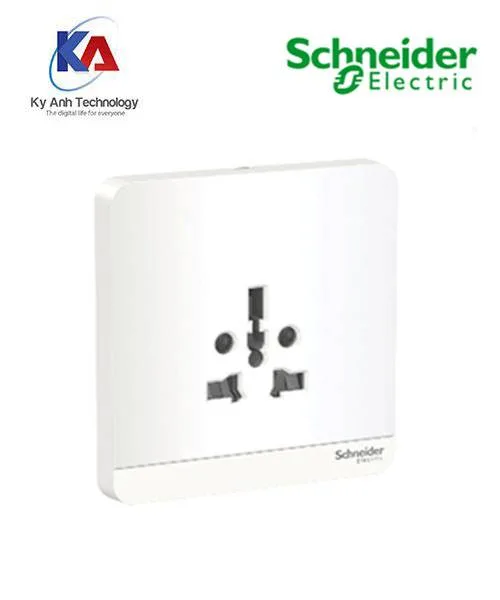 Ổ cắm đơn đa năng 16A Schneider AvatarOn, màu trắng, model E83426TS_WE_G19