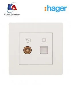 Ổ cắm mạng đơn cat5e + TV WGMT2TVRJ5