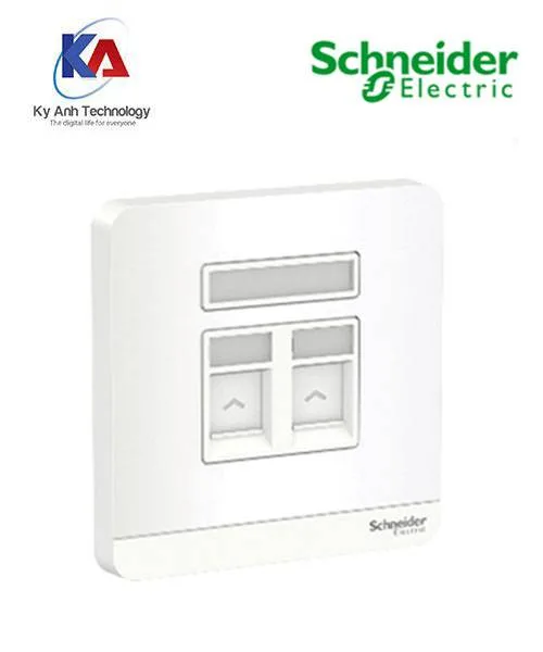 Ổ cắm mạng thoại đôi Schneider AvatarOn, màu trắng