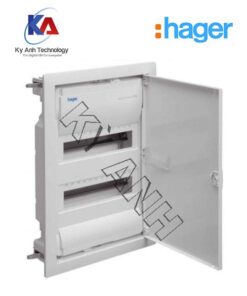 Tủ điện âm tường 24 module cánh kim loại Hager VU24NSG
