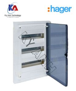 Vỏ tủ điện âm tường cánh nhựa 48 module Hager VF412TM