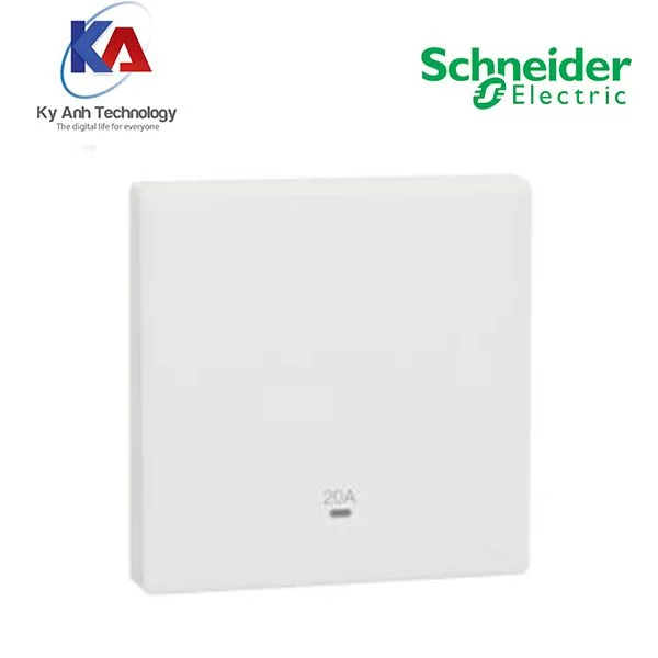 Bộ công tắc đơn 2 cực 20A, có đèn LED Vivace E KBN31D20N_WE