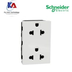 Ổ cắm đôi 3 chấu 16A, size E Miluz E M3TS426UST2_WE