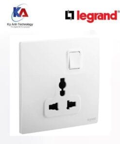 Ổ cắm đa năng kèm công tắc và cổng sạc USB Legrand Mallia Senses màu trắng 281120MW