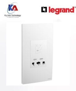 Ổ cắm cạo râu 2 điện áp 120V/230V Legrand Mallia Senses màu trắng 281135MW