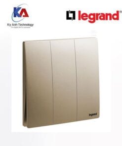 Công tắc ba 1 chiều Legrand Mallia Senses màu vàng đồng